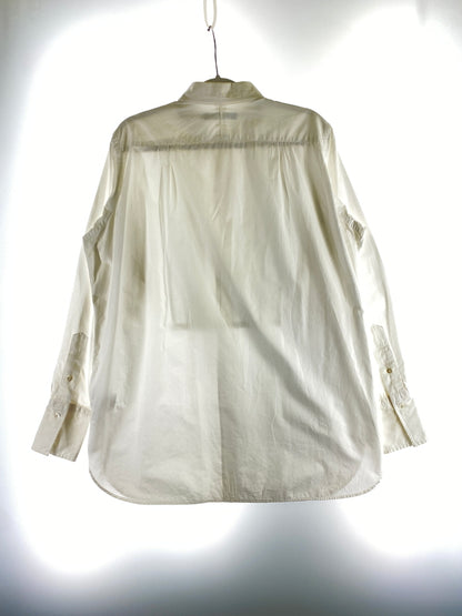【中古品】【レディース】 RALPH LAUREN ラルフローレン COTTON SHIRT コットンシャツ 長袖 シャツ 170-260912-hu-69-min サイズ：5F カラー：ホワイト 万代Net店