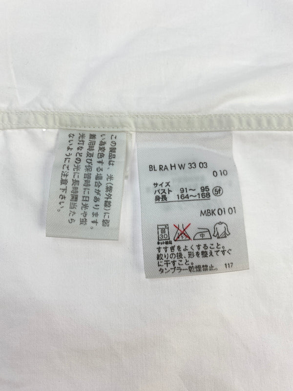 【中古品】【レディース】 RALPH LAUREN ラルフローレン COTTON SHIRT コットンシャツ 長袖 シャツ 170-260912-hu-69-min サイズ：5F カラー：ホワイト 万代Net店