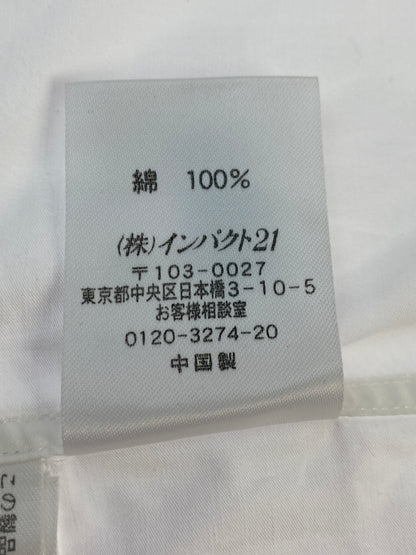【中古品】【レディース】 RALPH LAUREN ラルフローレン COTTON SHIRT コットンシャツ 長袖 シャツ 170-260912-hu-69-min サイズ：5F カラー：ホワイト 万代Net店