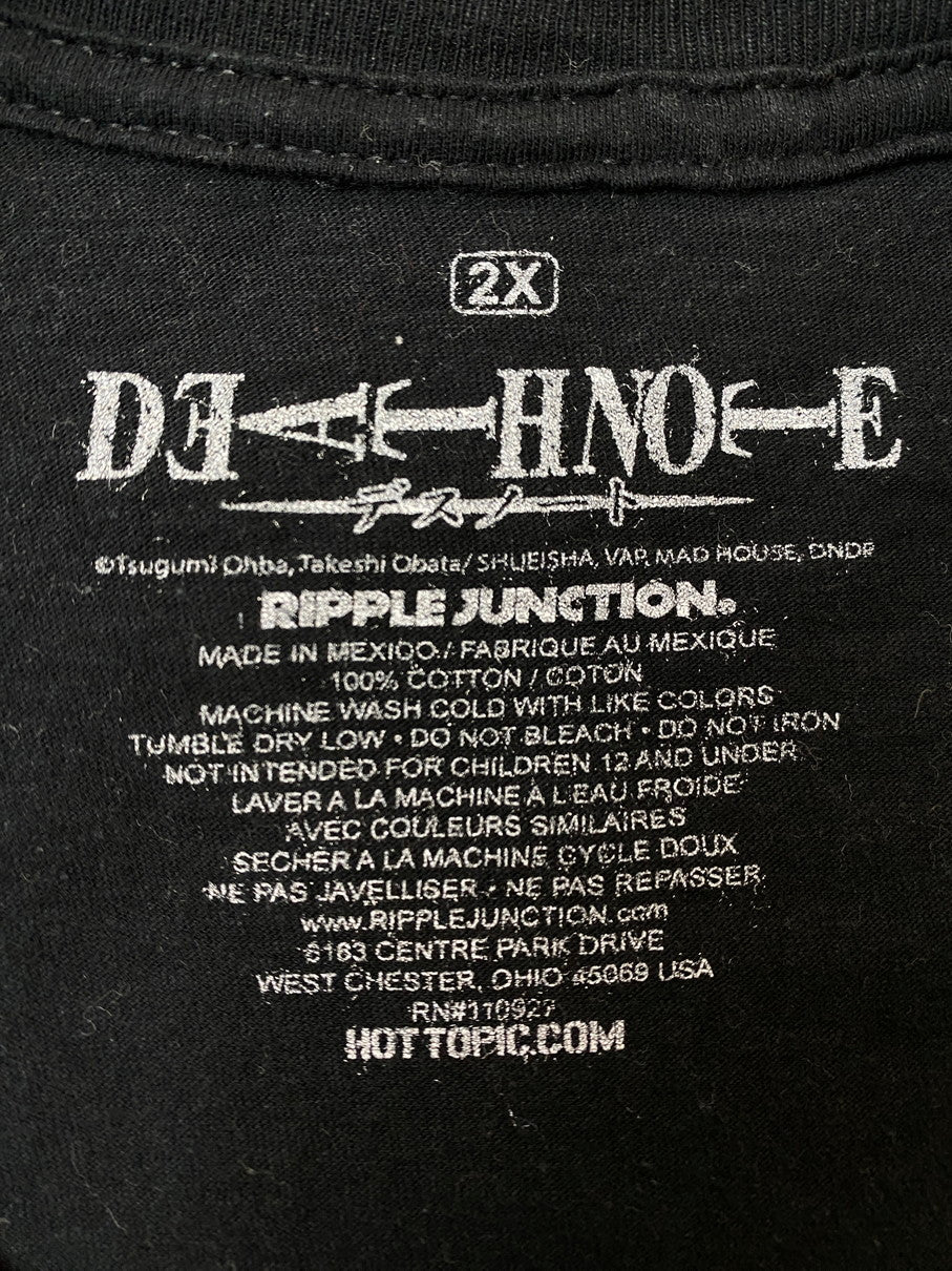 【中古品】【メンズ】 DEATH NOTE デスノート ニア PRINT TEE ショートスリーブ 146-250921-AS-7-min サイズ：2X カラー：ブラック 万代Net店