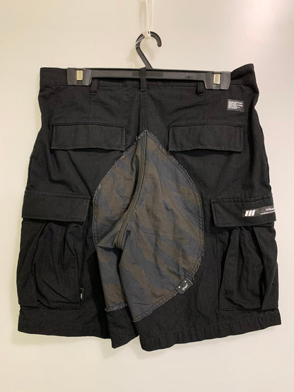 【中古品】【メンズ】 WTAPS ダブルタップス 251WVDT-PTM07 SHORTS COTTON. TWILL ショーツ パンツ 153-250920-ks-12-min サイズ：3 カラー：ブラック 万代Net店