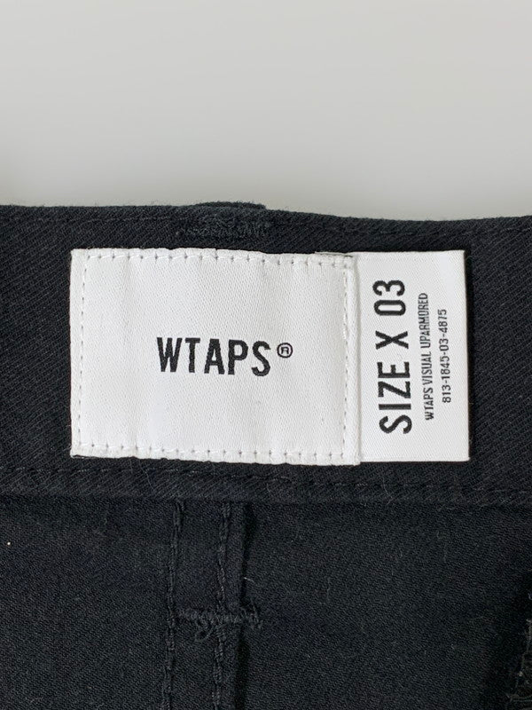 【中古品】【メンズ】 WTAPS ダブルタップス 251WVDT-PTM07 SHORTS COTTON. TWILL ショーツ パンツ 153-250920-ks-12-min サイズ：3 カラー：ブラック 万代Net店