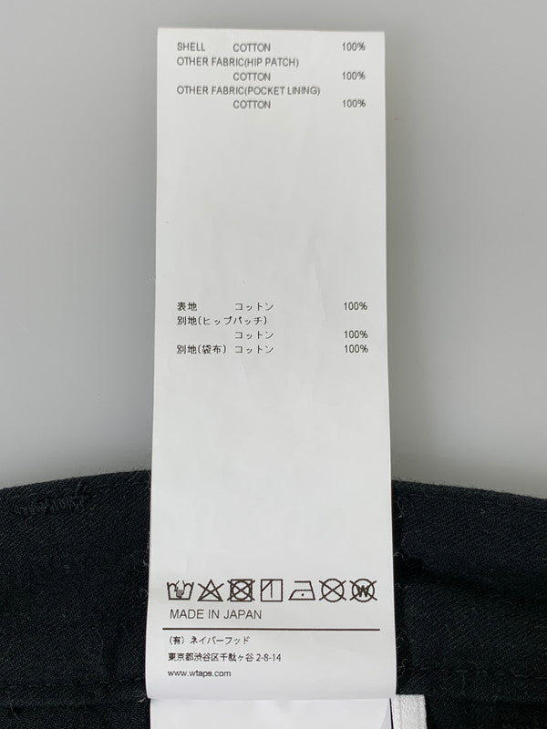 【中古品】【メンズ】 WTAPS ダブルタップス 251WVDT-PTM07 SHORTS COTTON. TWILL ショーツ パンツ 153-250920-ks-12-min サイズ：3 カラー：ブラック 万代Net店