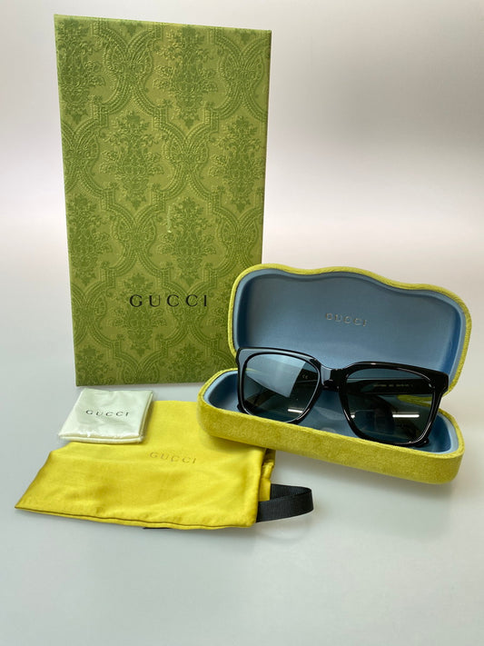 【中古品】【メンズ】 GUCCI グッチ GG1175SK ASIAN FIT 001 SUNGLASSES サングラス アイウェア 183-250921-AS-9-min サイズ：56□18-145 カラー：ブラック 万代Net店