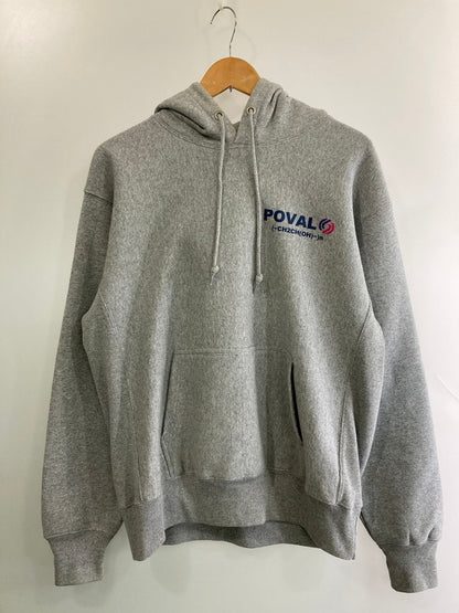 【中古品】【メンズ】 CABARET POVAL PRINT HOODIE キャバレーポバール プリント フーディー プルオーバー パーカー トップス 142-251227-yn-15-min サイズ：L カラー：グレー 万代Net店