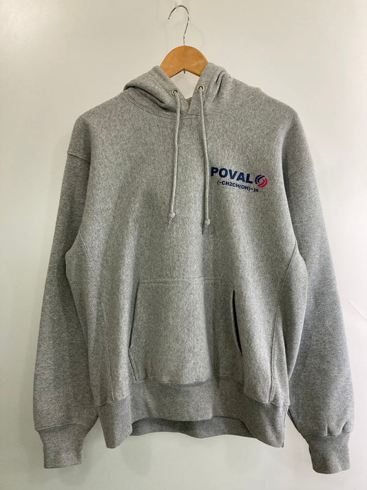 【中古品】【メンズ】 CABARET POVAL PRINT HOODIE キャバレーポバール プリント フーディー プルオーバー パーカー トップス 142-251227-yn-15-min サイズ：L カラー：グレー 万代Net店