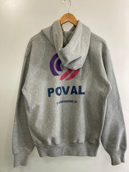 【中古品】【メンズ】 CABARET POVAL PRINT HOODIE キャバレーポバール プリント フーディー プルオーバー パーカー トップス 142-251227-yn-15-min サイズ：L カラー：グレー 万代Net店