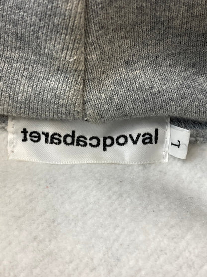 【中古品】【メンズ】 CABARET POVAL PRINT HOODIE キャバレーポバール プリント フーディー プルオーバー パーカー トップス 142-251227-yn-15-min サイズ：L カラー：グレー 万代Net店