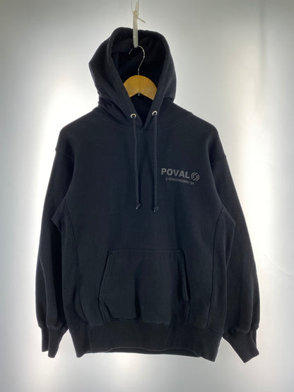 【中古品】【メンズ】 CABARET POVAL キャバレー ポヴァール PRINT HOODIE プルオーバーパーカー 142-260711-AS-46-min サイズ：L カラー：ブラック 万代Net店