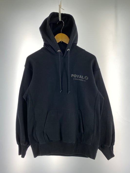 【中古品】【メンズ】 CABARET POVAL キャバレー ポヴァール PRINT HOODIE プルオーバーパーカー 142-260711-AS-46-min サイズ：L カラー：ブラック 万代Net店