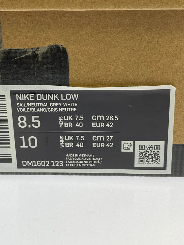 【未使用品】【メンズ】 NIKE ナイキ × OFF-WHITE オフホワイト 別注 コラボ DUNK LOW 1 OF 50 49 DM1602-123 ダンク ロー スニーカー 靴 160-250919-kk-22-min カラー：SAIL/NEUTRAL GREY-WHITE 万代Net店