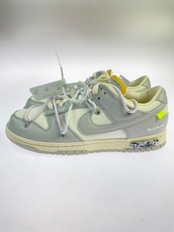【未使用品】【メンズ】 NIKE ナイキ × OFF-WHITE オフホワイト 別注 コラボ DUNK LOW 1 OF 50 49 DM1602-123 ダンク ロー スニーカー 靴 160-250919-kk-22-min カラー：SAIL/NEUTRAL GREY-WHITE 万代Net店