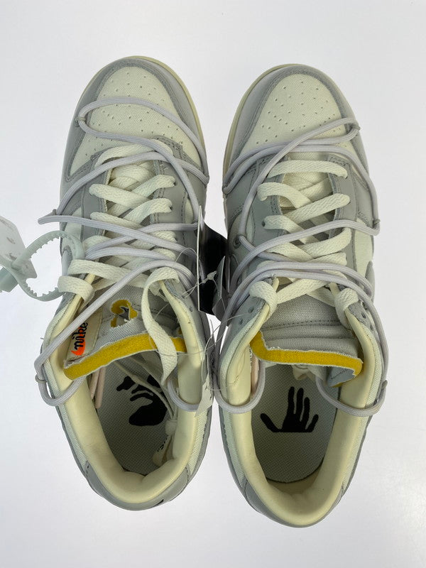 【未使用品】【メンズ】 NIKE ナイキ × OFF-WHITE オフホワイト 別注 コラボ DUNK LOW 1 OF 50 49 DM1602-123 ダンク ロー スニーカー 靴 160-250919-kk-22-min カラー：SAIL/NEUTRAL GREY-WHITE 万代Net店
