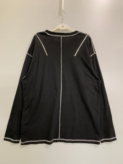 【中古品】【レディース】 GRRR THE LIPPER ガルルザリッパー × LLOROMANNIC ルロロマニック LS TEE ロングスリーブ Tシャツ 長袖 レディース トップス ベリーとチェリー 170-260710-em-24-min サイズ：F カラー：ブラック 万代Net店