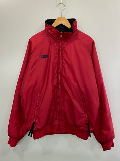 【中古品】【メンズ】 COLUMBIA コロンビア 80-90S REVERSIBLE JACKET 80年代 90年代 リバーシブル ジャケット ヴィンテージ アウター 144-260922-hu-31-min サイズ：L カラー：レッド/ブラック 万代Net店