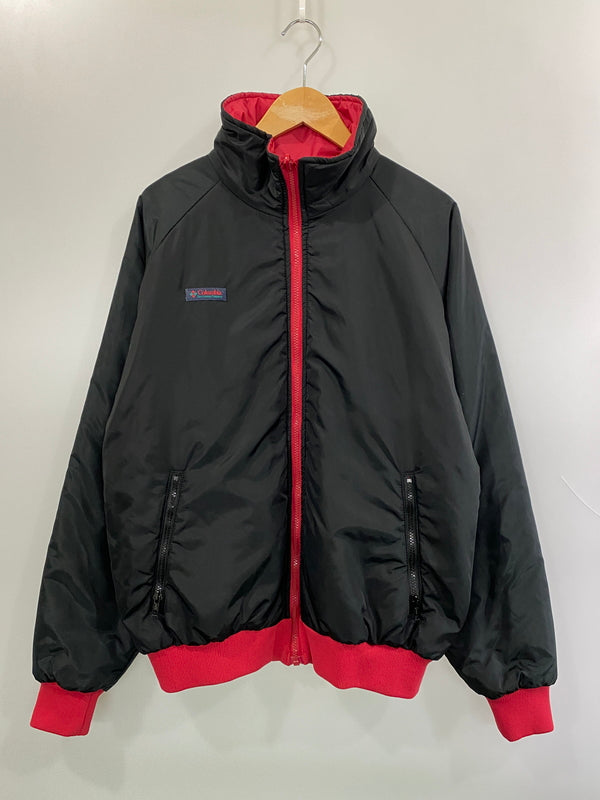 【中古品】【メンズ】 COLUMBIA コロンビア 80-90S REVERSIBLE JACKET 80年代 90年代 リバーシブル ジャケット ヴィンテージ アウター 144-260922-hu-31-min サイズ：L カラー：レッド/ブラック 万代Net店