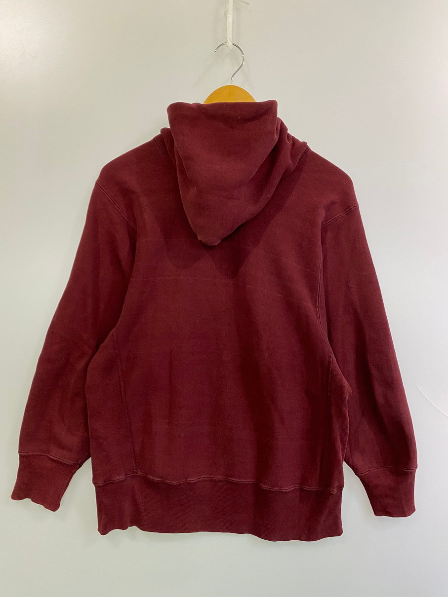【現状渡し品】【メンズ】 Champion チャンピオン 70S 青単色タグ 3段 カプセルプリント REVERSE WEAVE FORDHAM HOODIE リバースウィーブ フーディ メンズ トップス パーカー 146-250922-em-30-min サイズ：M カラー：ダークレッド 万代Net店