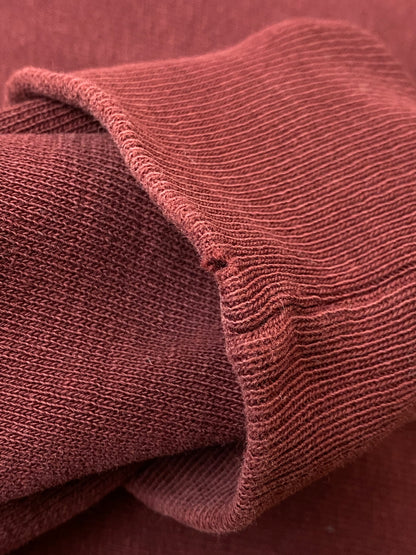 【現状渡し品】【メンズ】 Champion チャンピオン 70S 青単色タグ 3段 カプセルプリント REVERSE WEAVE FORDHAM HOODIE リバースウィーブ フーディ メンズ トップス パーカー 146-250922-em-30-min サイズ：M カラー：ダークレッド 万代Net店