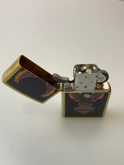 【中古美品】【メンズ】 ZIPPO ジッポ HD-46678 HARLEY-DAVIDSON ハーレーダビッドソン 喫煙グッズ オイルライター 206-250921-AS-19-min カラー：ブラック/ゴールド 万代Net店