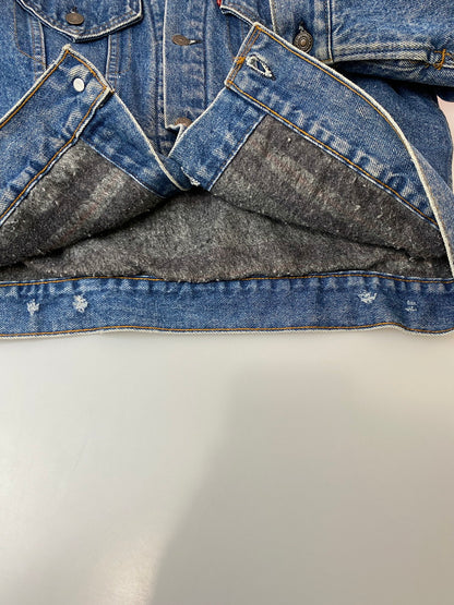 【現状渡し品】【メンズ】 Levi's リーバイス 70S 70505-0317 ボタン裏刻印 52 SMALL e BLANKET DENIM JACKET スモールe ブランケット デニム ジャケット メンズ アウター Gジャン 146-250922-em-34-min カラー：インディゴブルー 万代Net店