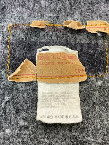 【現状渡し品】【メンズ】 Levi's リーバイス 70S 70505-0317 ボタン裏刻印 52 SMALL e BLANKET DENIM JACKET スモールe ブランケット デニム ジャケット メンズ アウター Gジャン 146-250922-em-34-min カラー：インディゴブルー 万代Net店