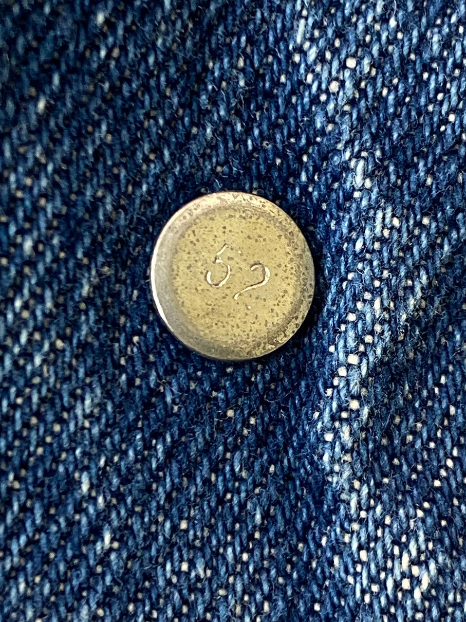 【現状渡し品】【メンズ】 Levi's リーバイス 70S 70505-0317 ボタン裏刻印 52 SMALL e BLANKET DENIM JACKET スモールe ブランケット デニム ジャケット メンズ アウター Gジャン 146-250922-em-34-min カラー：インディゴブルー 万代Net店