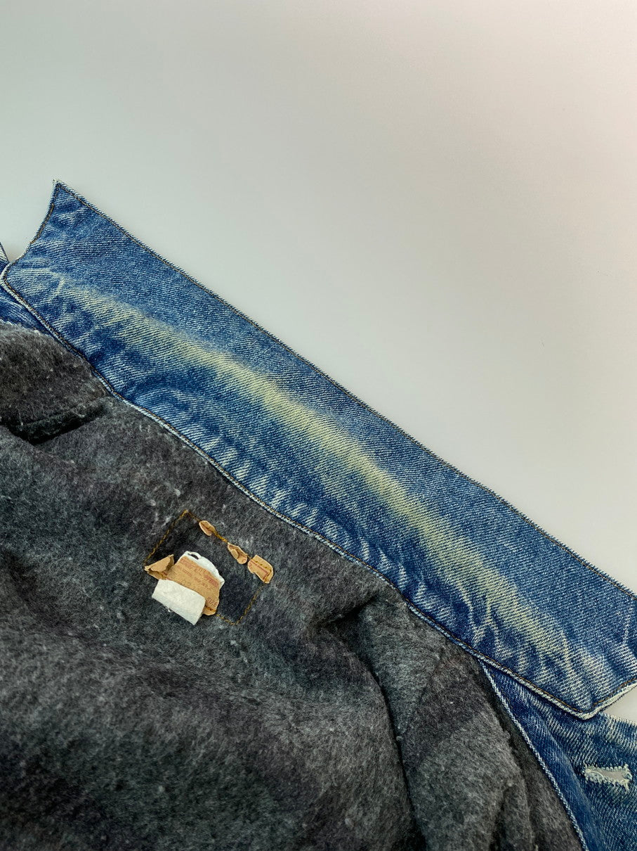 【現状渡し品】【メンズ】 Levi's リーバイス 70S 70505-0317 ボタン裏刻印 52 SMALL e BLANKET DENIM JACKET スモールe ブランケット デニム ジャケット メンズ アウター Gジャン 146-250922-em-34-min カラー：インディゴブルー 万代Net店