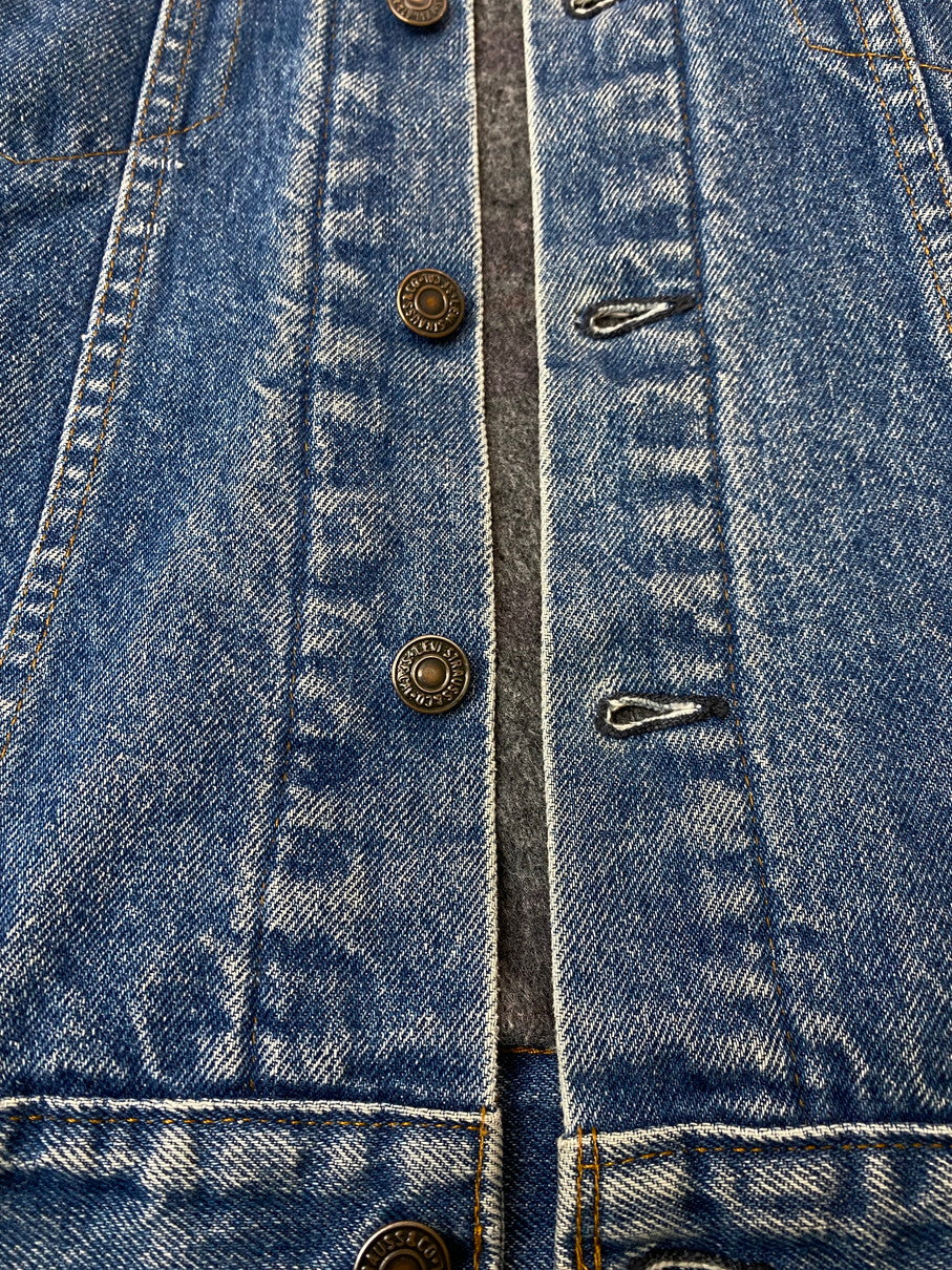 【現状渡し品】【メンズ】 Levi's リーバイス 70S 70505-0317 ボタン裏刻印 52 SMALL e BLANKET DENIM JACKET スモールe ブランケット デニム ジャケット メンズ アウター Gジャン 146-250922-em-34-min カラー：インディゴブルー 万代Net店