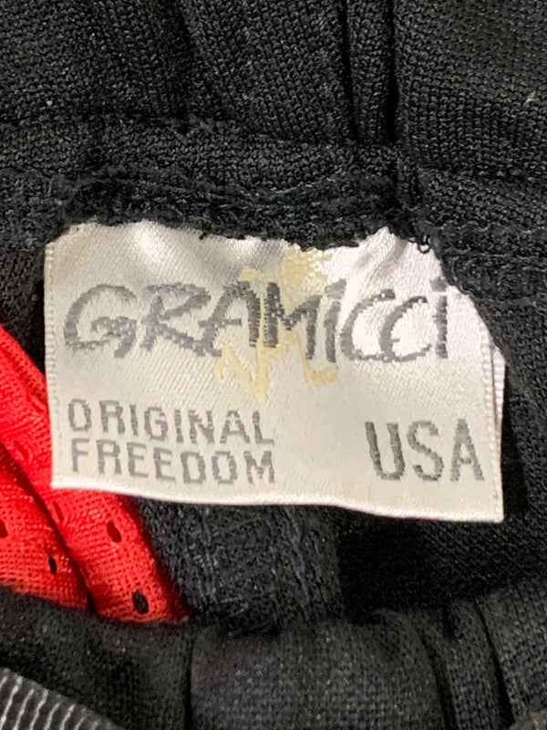 【中古品】【メンズ】 GRAMICCI×CIAOPANIC グラミチ チャオパニック TRACK PANTS トラックパンツ CPZ2082202A0006 メンズ ボトムス ジャージ 155-260704-hu-12-min サイズ：S カラー：ブラック/レッド 万代Net店