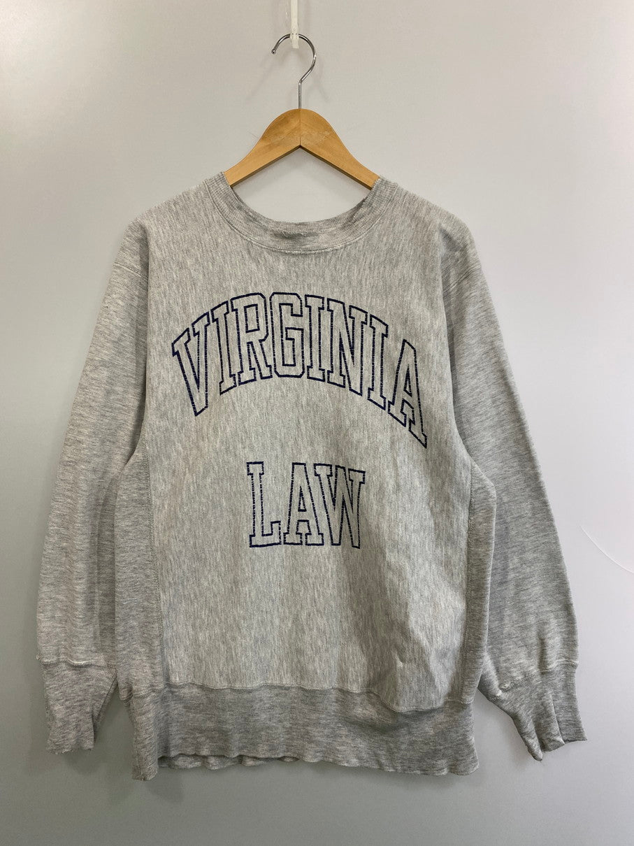 【現状渡し品】【メンズ】 Champion チャンピオン 90S 刺繍タグ REVERSE WEAVE VIRGINIA LAW SWEAT 90年代 リバースウィーブ スウェット トレーナー メンズ トップス 146-250922-em-31-min サイズ：L カラー：グレー 万代Net店