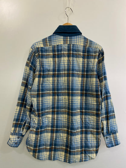【現状渡し品】【メンズ】 PENDLETON ペンドルトン 70S プルオーバー チェック シャツ 70年代 ハーフボタン メンズ トップス 146-250922-em-35-min サイズ：M カラー：ブルー系（チェック柄） 万代Net店