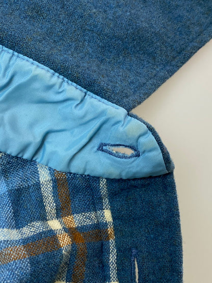 【現状渡し品】【メンズ】 PENDLETON ペンドルトン 70S プルオーバー チェック シャツ 70年代 ハーフボタン メンズ トップス 146-250922-em-35-min サイズ：M カラー：ブルー系（チェック柄） 万代Net店