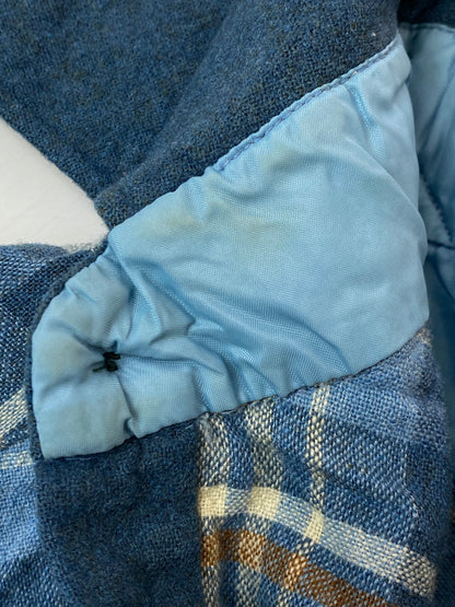 【現状渡し品】【メンズ】 PENDLETON ペンドルトン 70S プルオーバー チェック シャツ 70年代 ハーフボタン メンズ トップス 146-250922-em-35-min サイズ：M カラー：ブルー系（チェック柄） 万代Net店