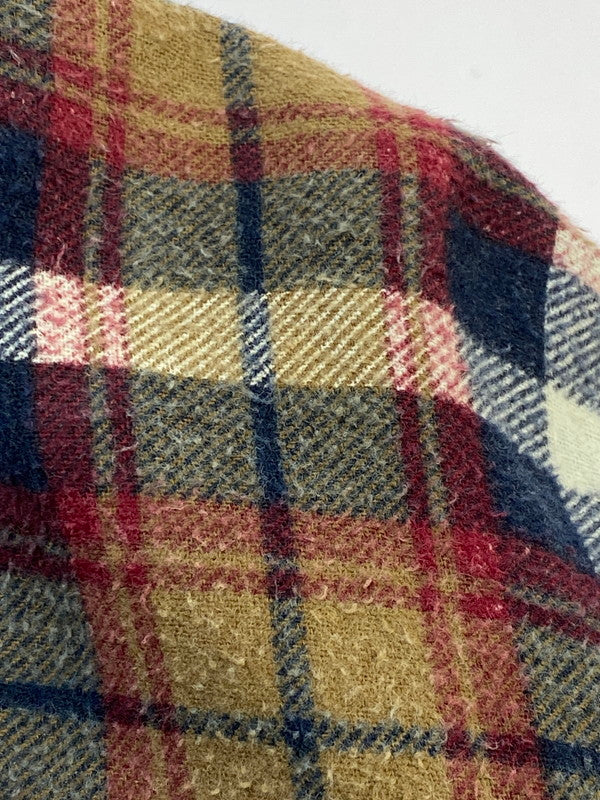 【中古品】【メンズ】 RUGGED COTTON LS CHECK SHIRT ラギット コットン 長袖 チェック シャツ メンズトップス 146-251228-em-15-min サイズ：L カラー：ブラウン系 万代Net店
