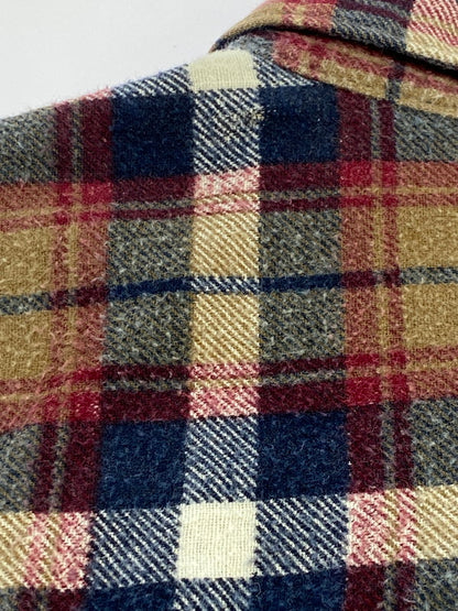 【中古品】【メンズ】 RUGGED COTTON LS CHECK SHIRT ラギット コットン 長袖 チェック シャツ メンズトップス 146-251228-em-15-min サイズ：L カラー：ブラウン系 万代Net店