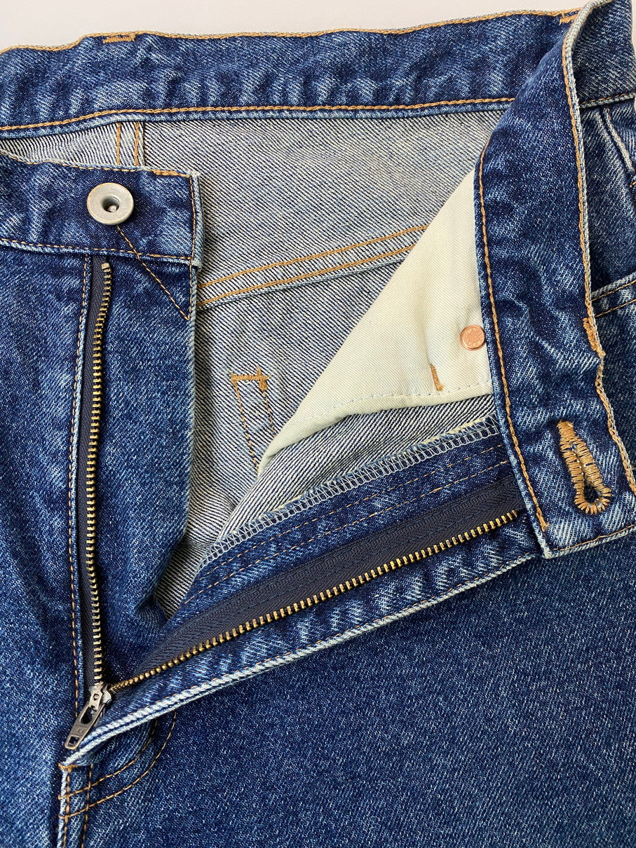 【中古品】【メンズ】 UNIVERSAL PRODUCTS ユニバーサルプロダクツ 5P STRAIGHT DENIM PANTS 233-60507 ストレート デニム パンツ メンズ ボトムス ジーンズ 151-250922-em-36-min サイズ：2 カラー：インディゴブルー 万代Net店