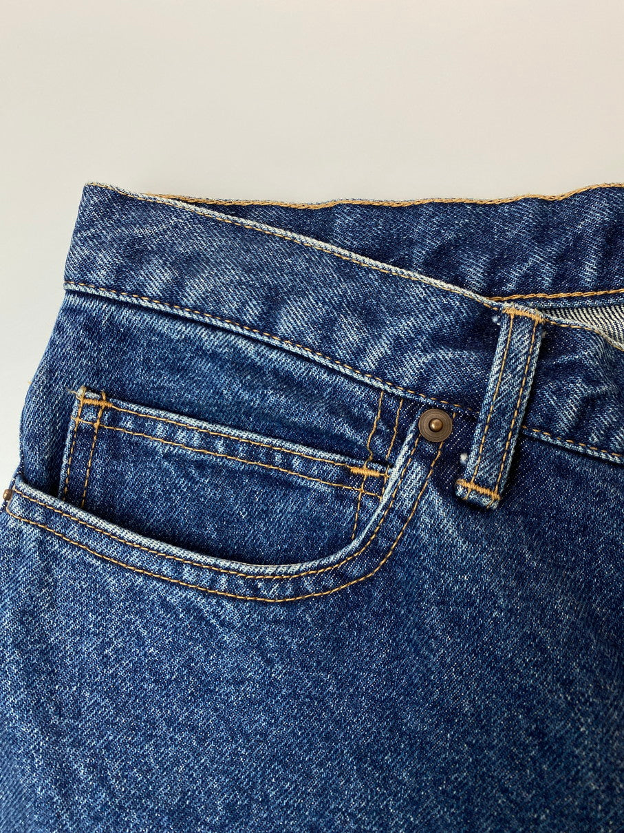 【中古品】【メンズ】 UNIVERSAL PRODUCTS ユニバーサルプロダクツ 5P STRAIGHT DENIM PANTS 233-60507 ストレート デニム パンツ メンズ ボトムス ジーンズ 151-250922-em-36-min サイズ：2 カラー：インディゴブルー 万代Net店