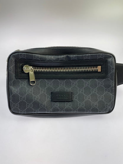 【中古品】【メンズ/レディース】 GUCCI グッチ 474293 GGスプリーム ウエストバッグ 180-250927-ks-09-min カラー：ブラック/グレー系 万代Net店