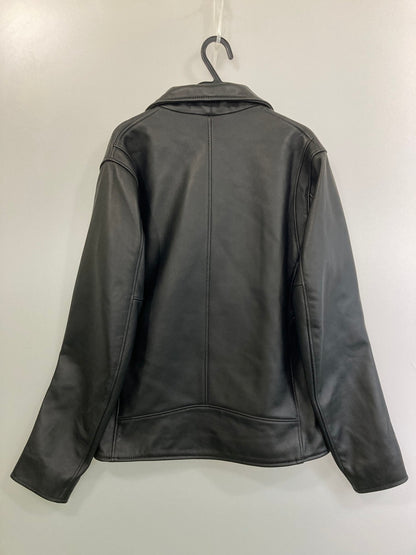 【中古品】【メンズ】 BEAUTY&YOUTH UNITED ARROWS ビューティ&ユース ユナイテッドアローズ ラム レザー ダブル ライダース ジャケット 1225-199-0027 メンズ アウター 羊革 147-250922-em-14-min サイズ：L カラー：ブラック 万代Net店