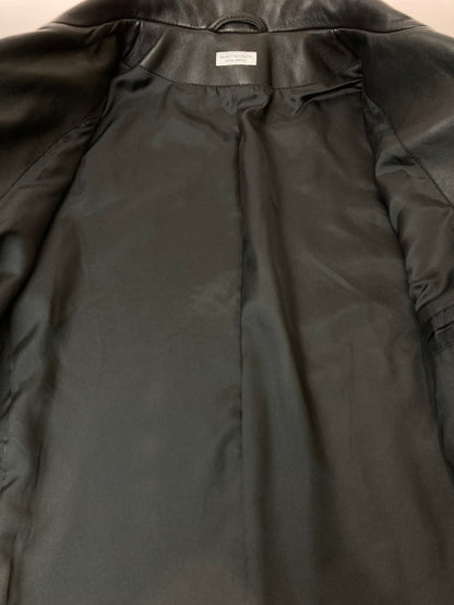 【中古品】【メンズ】 BEAUTY&YOUTH UNITED ARROWS ビューティ&ユース ユナイテッドアローズ ラム レザー ダブル ライダース ジャケット 1225-199-0027 メンズ アウター 羊革 147-250922-em-14-min サイズ：L カラー：ブラック 万代Net店