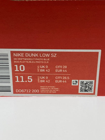 【中古品】【メンズ】 NIKE ナイキ × SIZE? サイズ？ 別注 コラボ DUNK LOW SZ DO6712-200 ダンク ロー サイズ スニーカー 靴 160-250924-kk-09-min カラー：DK DRIFTWOOD/LT PHOTO BLUE 万代Net店