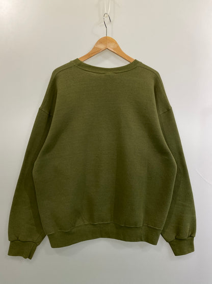 【中古品】【メンズ】 SOFFE ソフィー U.S.MARINE CORPS SWEAT SHIRT スウェットシャツ トレーナー USA製 トップス 146-260715-yn-14-min サイズ：L カラー：オリーブ 万代Net店