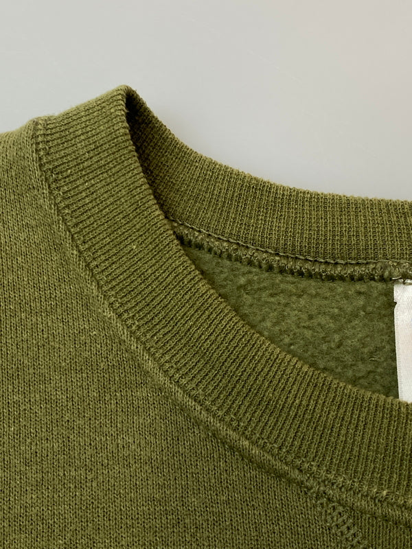 【中古品】【メンズ】 SOFFE ソフィー U.S.MARINE CORPS SWEAT SHIRT スウェットシャツ トレーナー USA製 トップス 146-260715-yn-14-min サイズ：L カラー：オリーブ 万代Net店