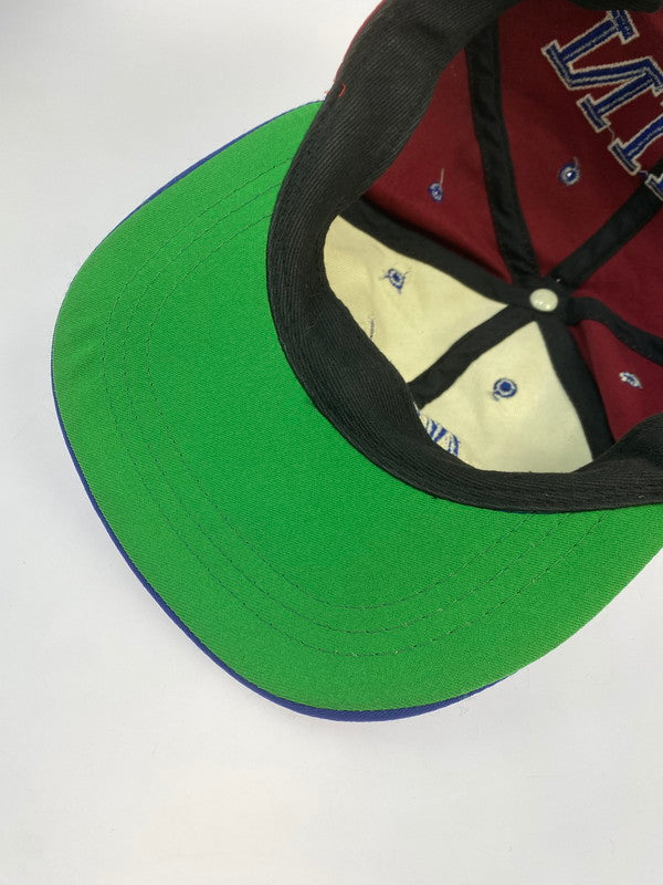 【中古品】【メンズ/レディース】 NIKE ナイキ 90S SNAPBACK CAP スナップバック キャップ 帽子 185-250927-ks-02-min カラー：バーガンディ×ブルー 万代Net店