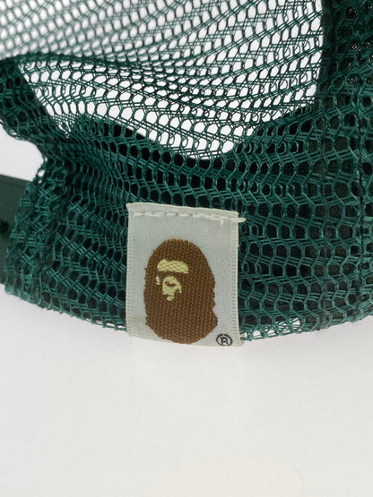 【中古品】【メンズ/レディース】 A BATHING APE アベイシングエイプ BAPE LOGO MESH CAP メッシュ キャップ 帽子 185-250927-ks-03-min カラー：グリーン 万代Net店