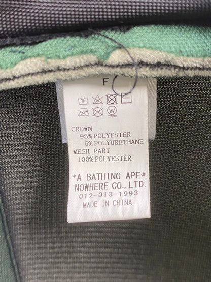【中古品】【メンズ/レディース】 A BATHING APE アベイシングエイプ BAPE LOGO MESH CAP メッシュ キャップ 帽子 185-250927-ks-03-min カラー：グリーン 万代Net店