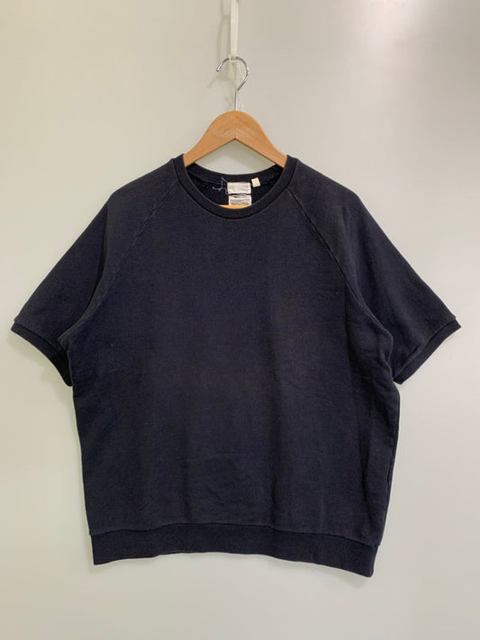 【中古品】【メンズ】 HELMUT LANG ヘルムート ラング CREW SWEAT SHIRT BLACK 90S クルー スウェット シャツ 半袖 メンズ トップス 141-250926-em-32-min サイズ：M カラー：ブラック 万代Net店