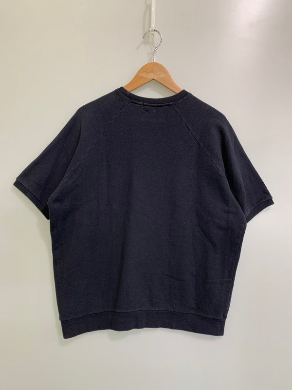 【中古品】【メンズ】 HELMUT LANG ヘルムート ラング CREW SWEAT SHIRT BLACK 90S クルー スウェット シャツ 半袖 メンズ トップス 141-250926-em-32-min サイズ：M カラー：ブラック 万代Net店