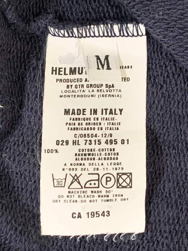 【中古品】【メンズ】 HELMUT LANG ヘルムート ラング CREW SWEAT SHIRT BLACK 90S クルー スウェット シャツ 半袖 メンズ トップス 141-250926-em-32-min サイズ：M カラー：ブラック 万代Net店
