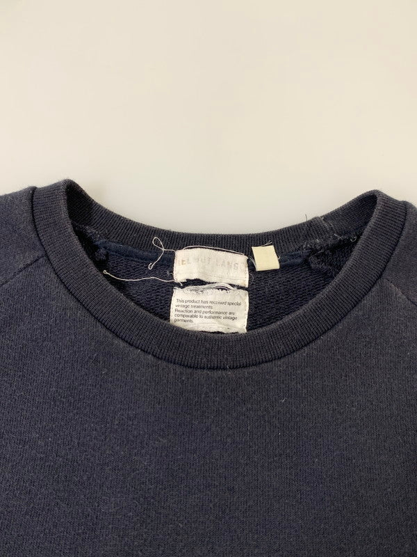 【中古品】【メンズ】 HELMUT LANG ヘルムート ラング CREW SWEAT SHIRT BLACK 90S クルー スウェット シャツ 半袖 メンズ トップス 141-250926-em-32-min サイズ：M カラー：ブラック 万代Net店